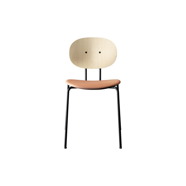 PIET HEIN Chair, hvidpigmenteret eg/Silk Cognac, Sibast Furniture