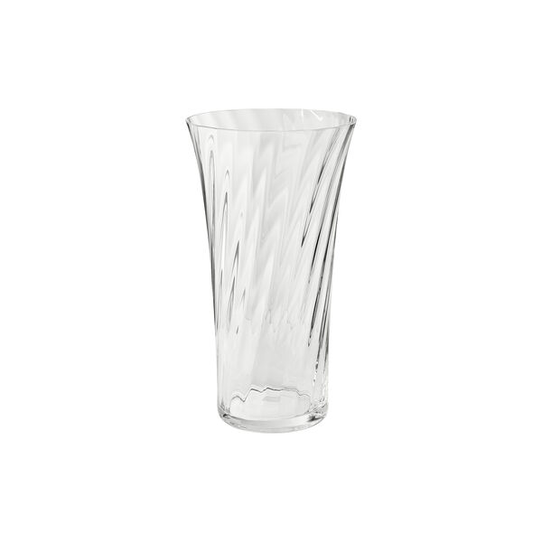 Concave vase 28 cm, clear, Stilleben