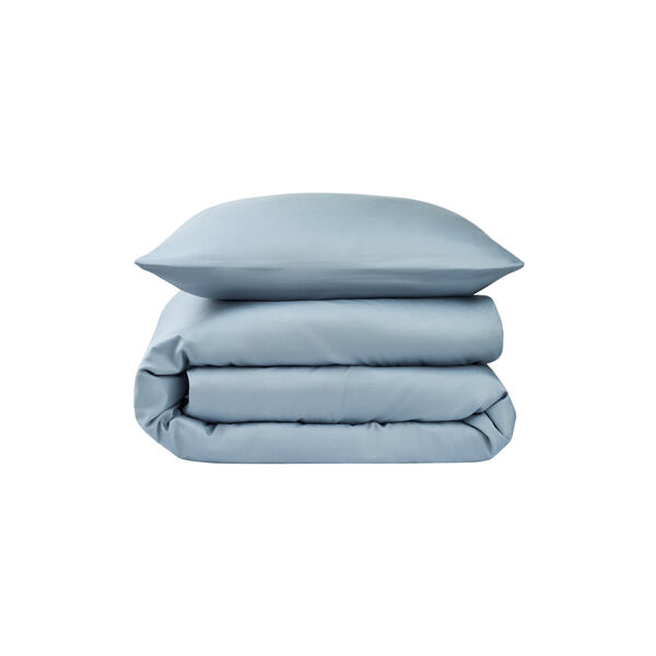 Satin sengesæt, dueblå, Sekan