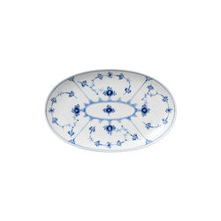 Musselmalet Riflet asiet 23,5 cm, Royal Copenhagen