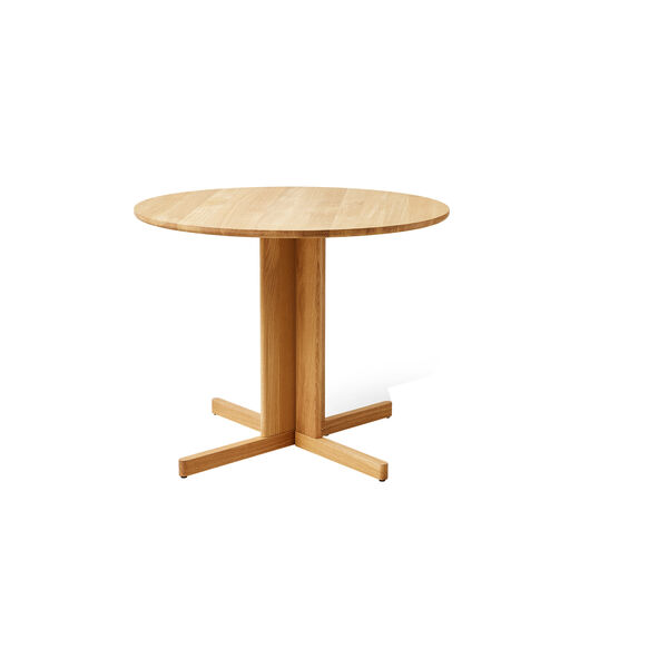 Trefoil Round Table, oak, Form & Refine