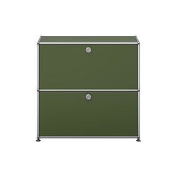 USM Haller | Model S2 | Olive Green | Opbevaringsskab, USM Haller