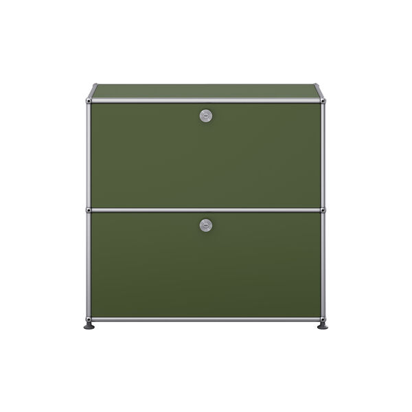 USM Haller | Model S2 | Olive Green | Opbevaringsskab, USM Haller