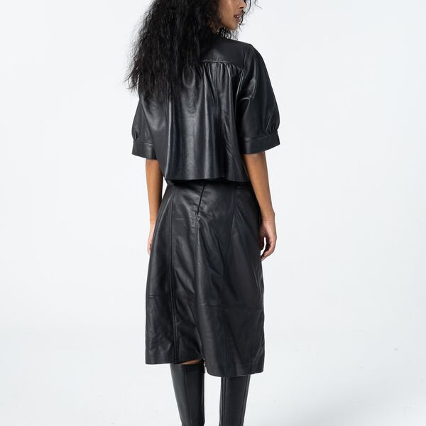 Leather skirt, black, Coster Copenhagen