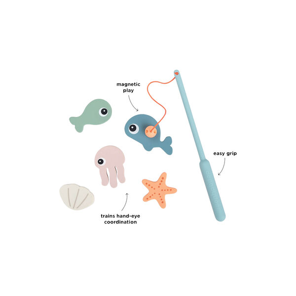 Sea Friends bade- og fiskelegetøj, colour mix, Done by Deer