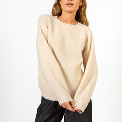CC Heart EMMA o-neck sweater, creme CC Heart EMMA o-neck sweater, creme, Coster Copenhagen