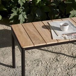 Ville AV27 Outdoor Bench, warm black, &Tradition