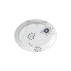 Sort Mega Riflet fad 35 cm, Royal Copenhagen