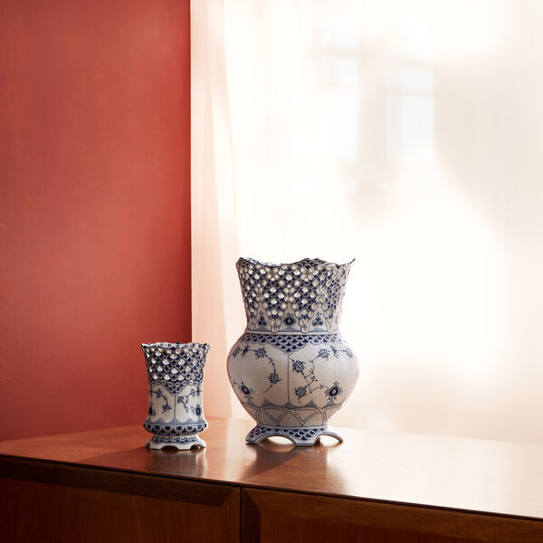 Musselmalet Helblonde vase 11 cm, Royal Copenhagen