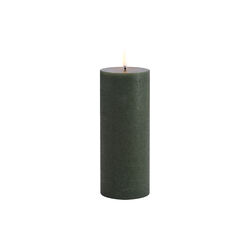 LED Pillar Candle 20 cm, pine green, Uyuni Lighting