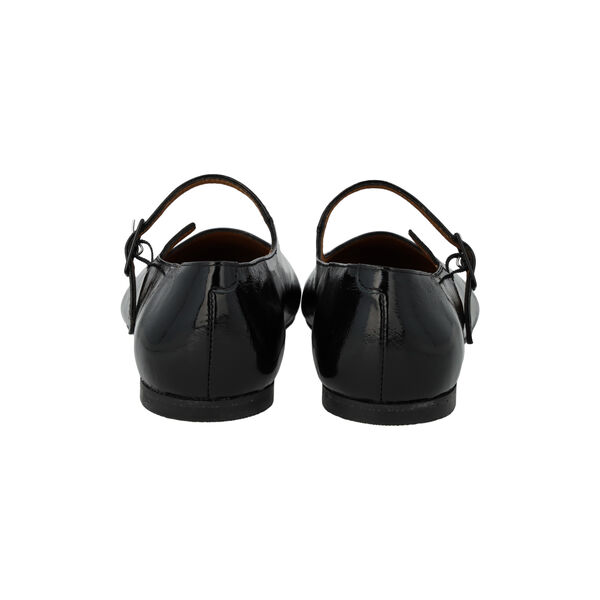 Mary-Jane ballerina, black, ANGULUS