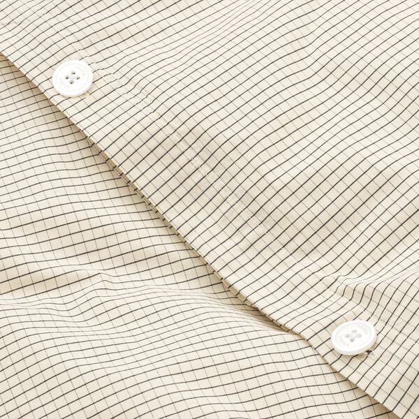 SENGET&Oslash;J, creme black plaid, Studio Feder