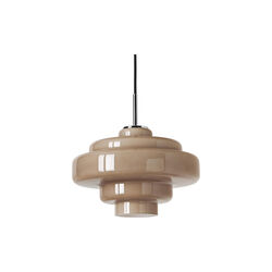 Millie Glass Pendant, taupe, Westwing Collection