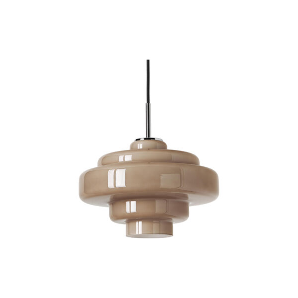 Millie Glass Pendant, taupe, Westwing Collection