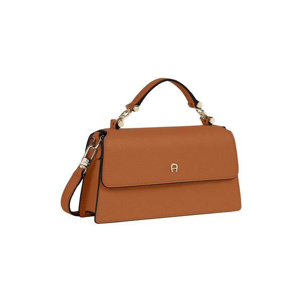 Delia Crossbody Bag | Cognac Brown | Skuldertaske, Aigner