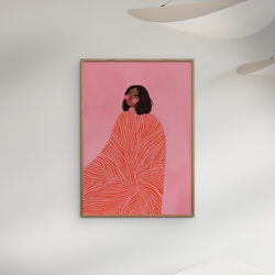 The Woman with the Swirls, Poster & Frame