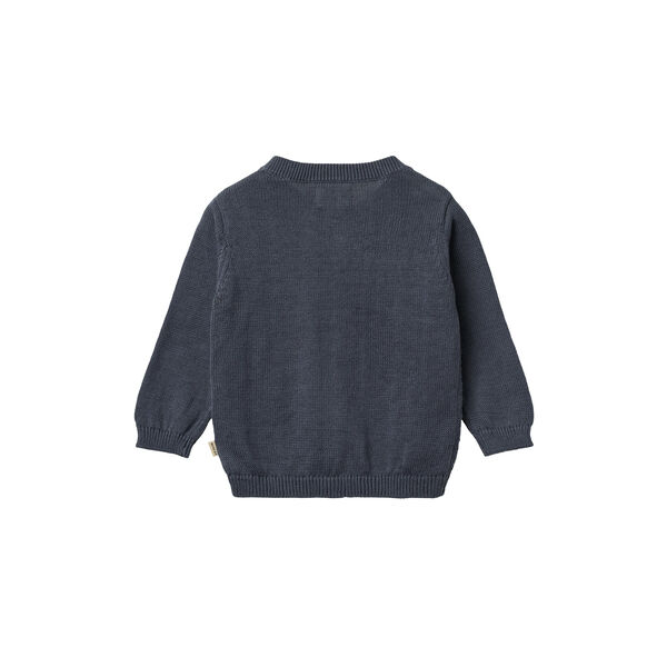 Knit Cardigan Bj&oslash;rn, ink, Wheat