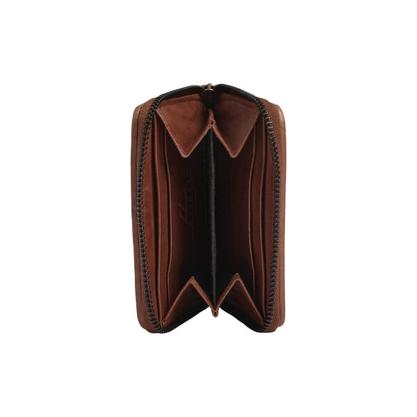SelmaMBG Wallet Weave, cognac, Markberg