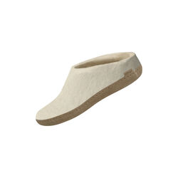 Filttøffel, hvid, Glerups