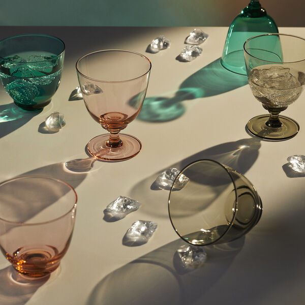 Flow vandglas, champagne, Holmegaard