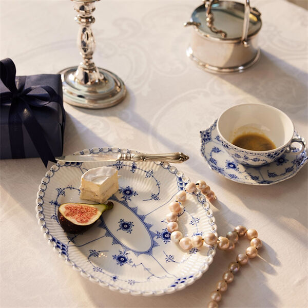 Musselmalet Helblonde kop og underkop, Royal Copenhagen