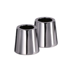 Lysestage mini tilspidset 2-pack, chrome, Uyuni Lighting