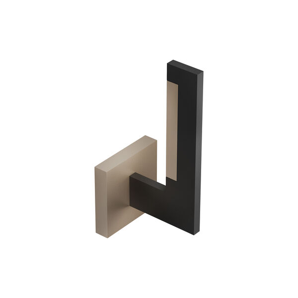 INLAY W1 LINEAR v&aelig;glampe, matt black/satin gold, LIGHT-POINT