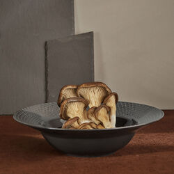 Rhombe Earth Dyb tallerken Ø 24.5 cm, slate, Lyngby Porcelæn