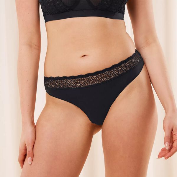 Feel of Modal String Briefs, black, Triumph