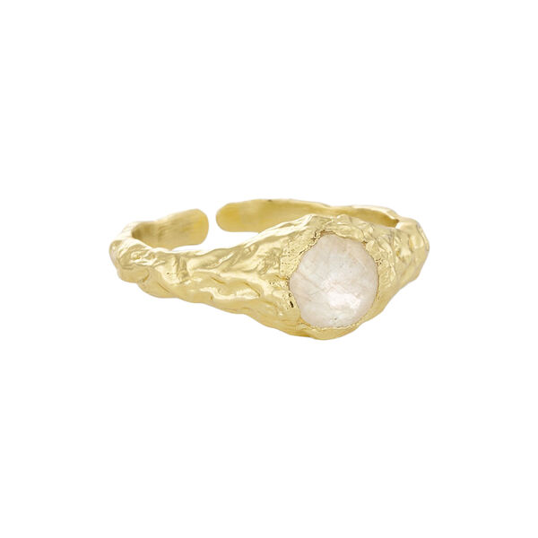 Cammi Ring, rainbow moonstone, Pure by Nat