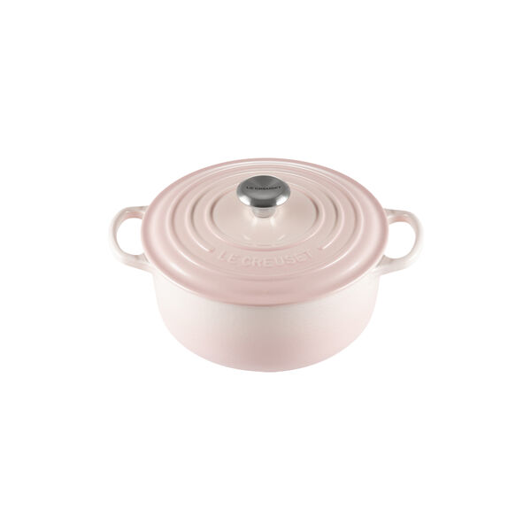 Signature rund st&oslash;bejernsgryde &Oslash; 20 cm, shell pink, Le Creuset