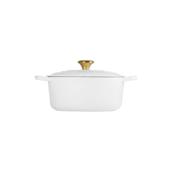 Signature rund gryde &Oslash; 26 cm, white, Le Creuset