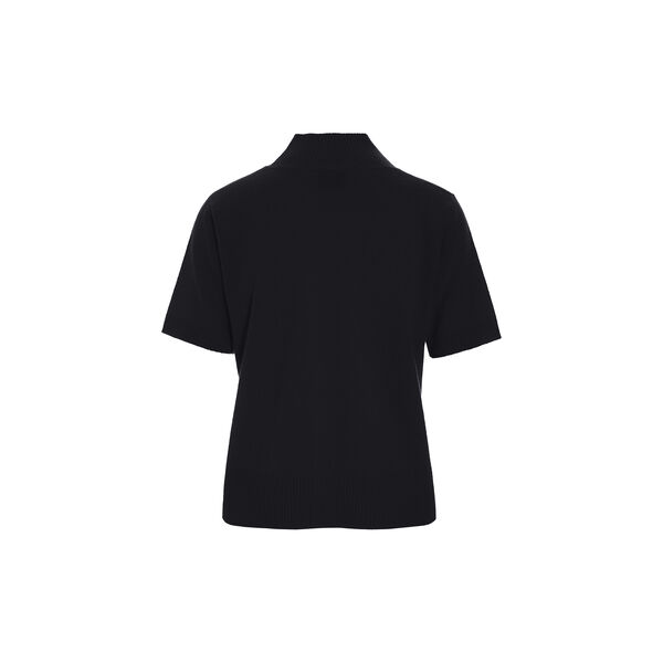 Kumo cashmere kort&aelig;rmet bluse, black, BITTE KAI RAND
