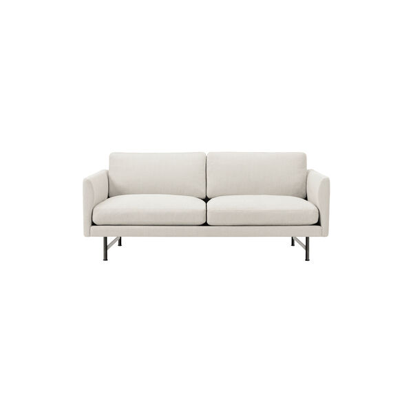 5622 Calmo 2-seater Sofa, Ecriture 0210/black steel 5622 Calmo 2-seater Sofa, Ecriture 0210/black steel, Fredericia Furniture