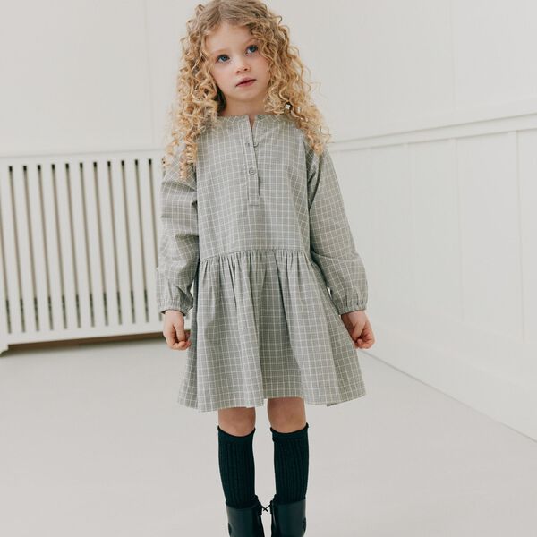 IndicaKB Dress, grey check, Sofie Schnoor