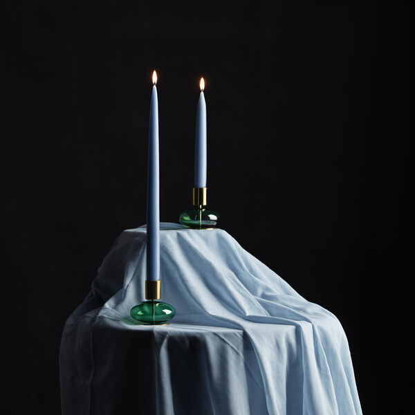 Bubble Lysestage, grøn, Holmegaard