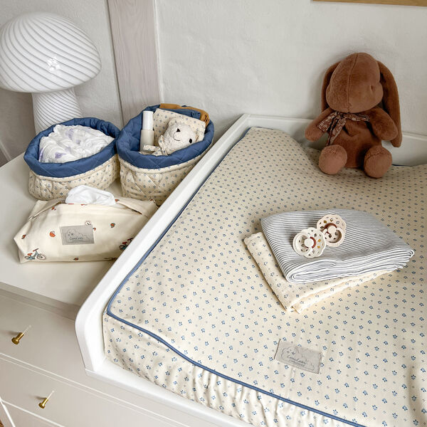 Stofble 2-pak, classic stripes blue, Cam Cam Copenhagen