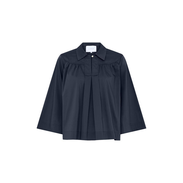 NOOS - Vilma Shirt, dark brown, LA RŌUGE