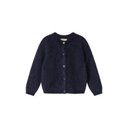 Tavon Knitted Cardigan, darkness melange, MarMar Copenhagen