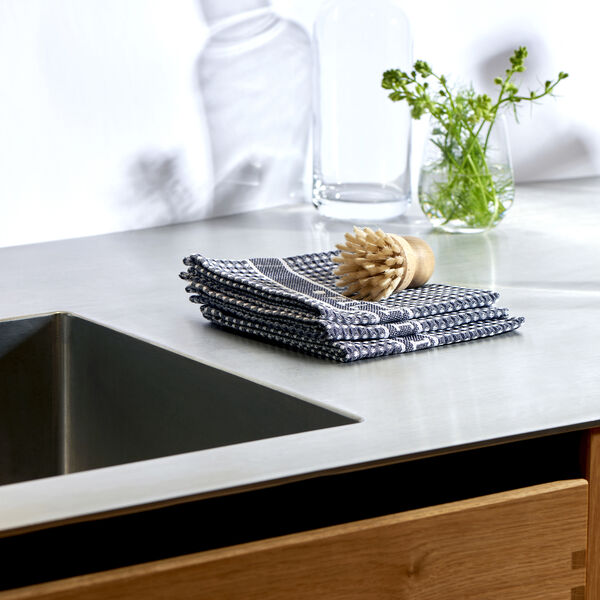 Karklude 3 stk., blå/hvid, Pillivuyt