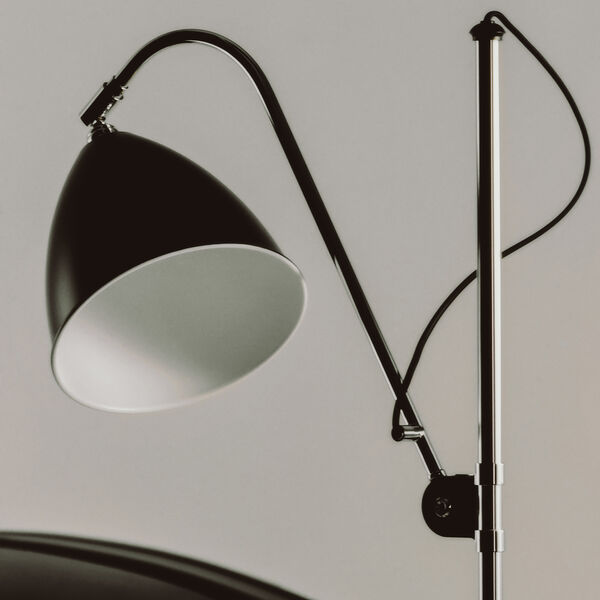 Bestlite BL3 M Floor Lamp, black semi matt/chrome Bestlite BL3 M Floor Lamp, black semi matt/chrome, GUBI