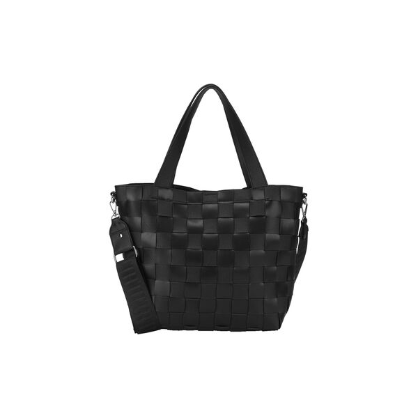 Braided Cross-Body Shopper, black, Ilse Jacobsen Hornb&aelig;k