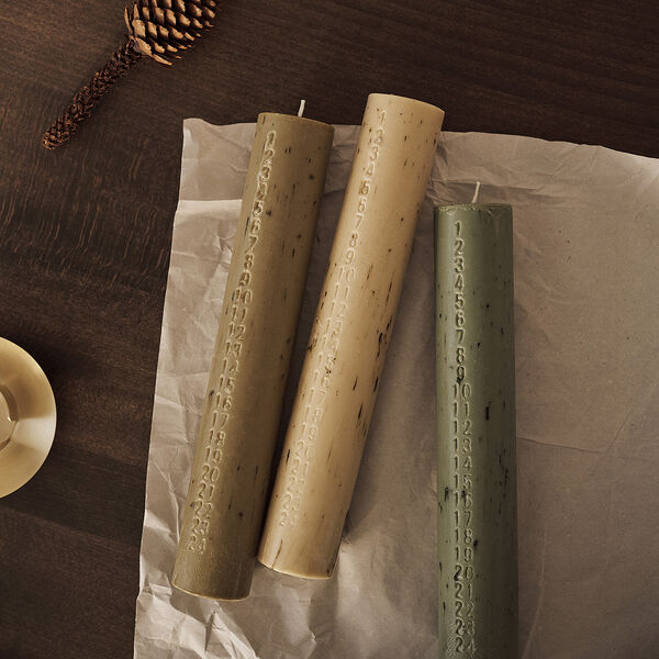 Mura Advent Candle, ash brown, Ferm Living