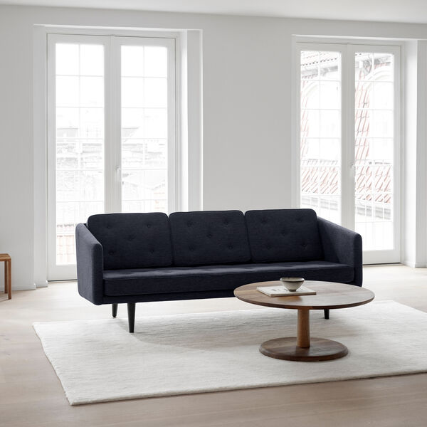 No. 1 3-pers. sofa, Fiord 782/lakeret eg, Fredericia Furniture