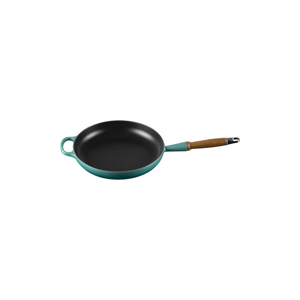 Signature st&oslash;bejern stegepande med tr&aelig;h&aring;ndtag &Oslash; 28 cm, bleu riviera, Le Creuset
