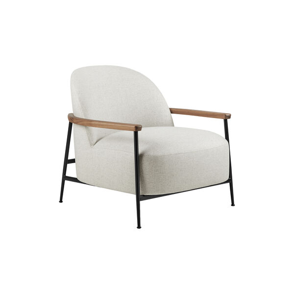 Sejour Lounge Chair with Armrests, Flair Special 201/black matt, GUBI