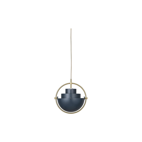 Multi-Lite Pendant, midnight blue/brass Multi-Lite Pendant, midnight blue/brass, GUBI