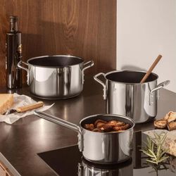 Stainless Steel Gryde keramisk Slip-Let&reg; bel&aelig;gning 4,8 L, Eva Trio