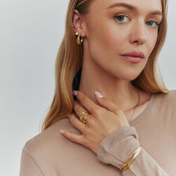 Cleo bred ring, sølvbelagt, Pure by Nat