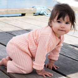 Baby Rib Cardigan, peach, Serendipity